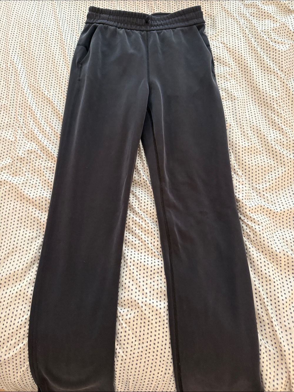lululemon athletica Brushed SoftStreme Split-Hem High-Rise Pant in Black